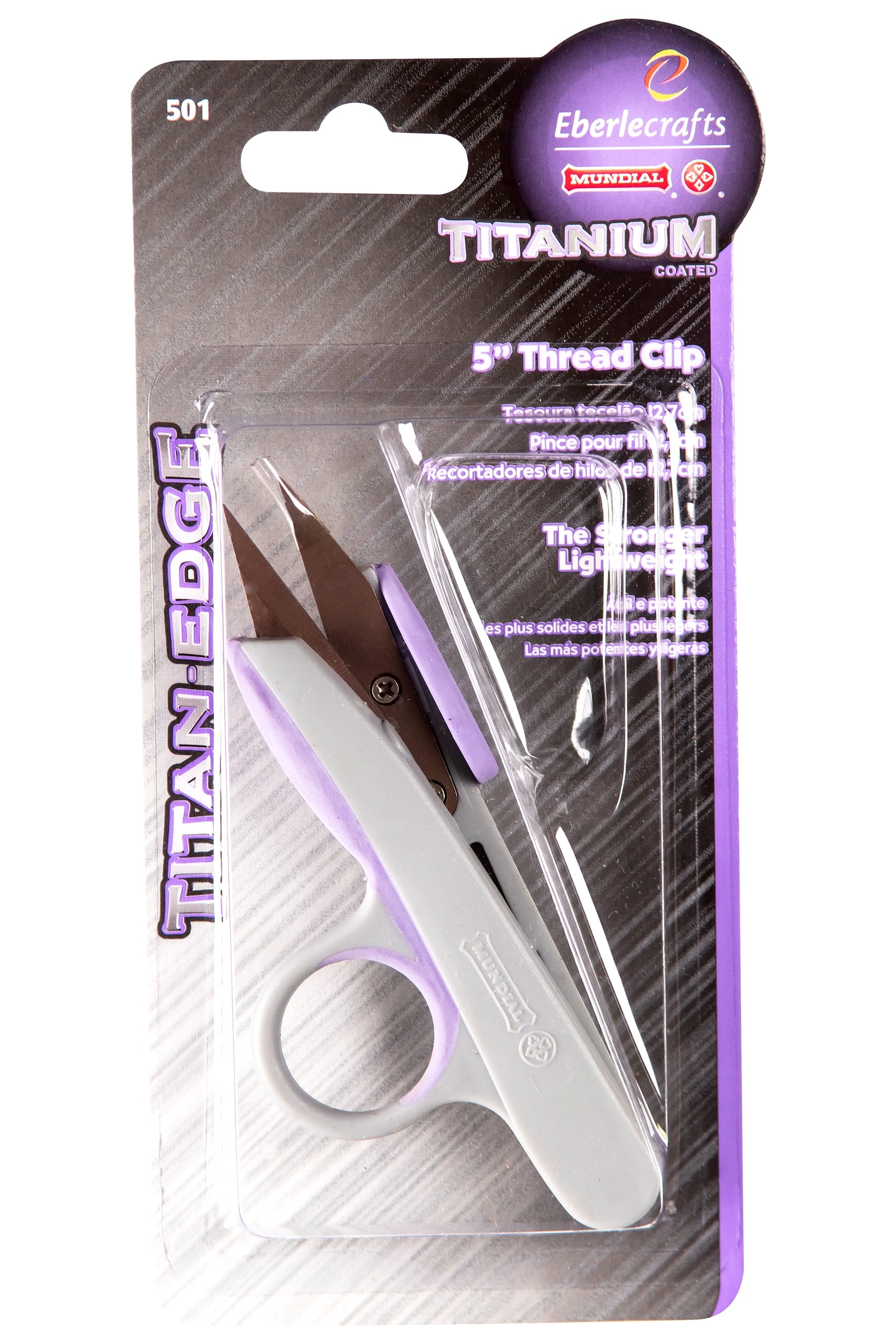 Mundial Scissors Titan Edge Titanium Thread Clip5"
