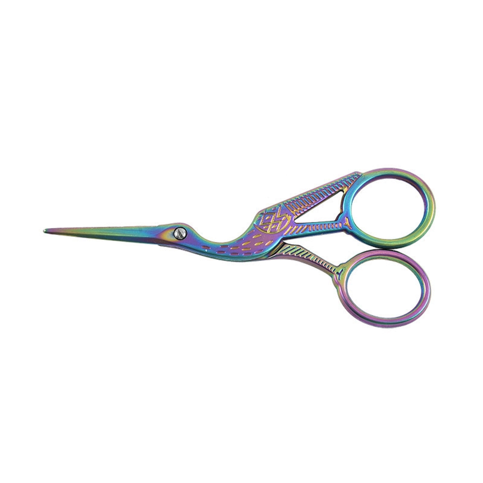 Small Scissors 4.5inch Vintage Stainless Steel Sewing Scissors Curved Embroidery Scissors Classic Crane Stork Shape Point for Handcraft Craft Art Work DIY Tool Items