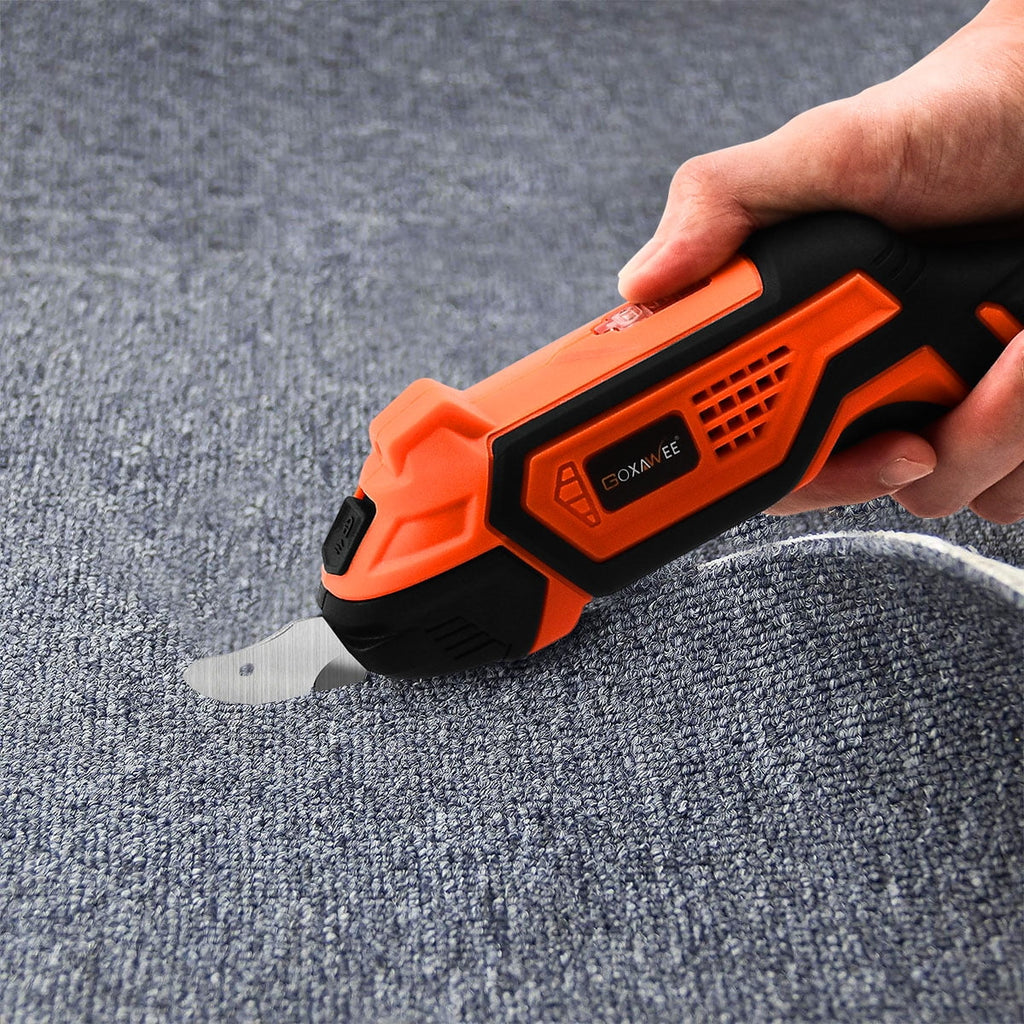 GOXAWEE Lightweight Farbric Cordless Electric Scissors, Black, 10.35 x 4.06 x 2.32 Inches, G5269-N