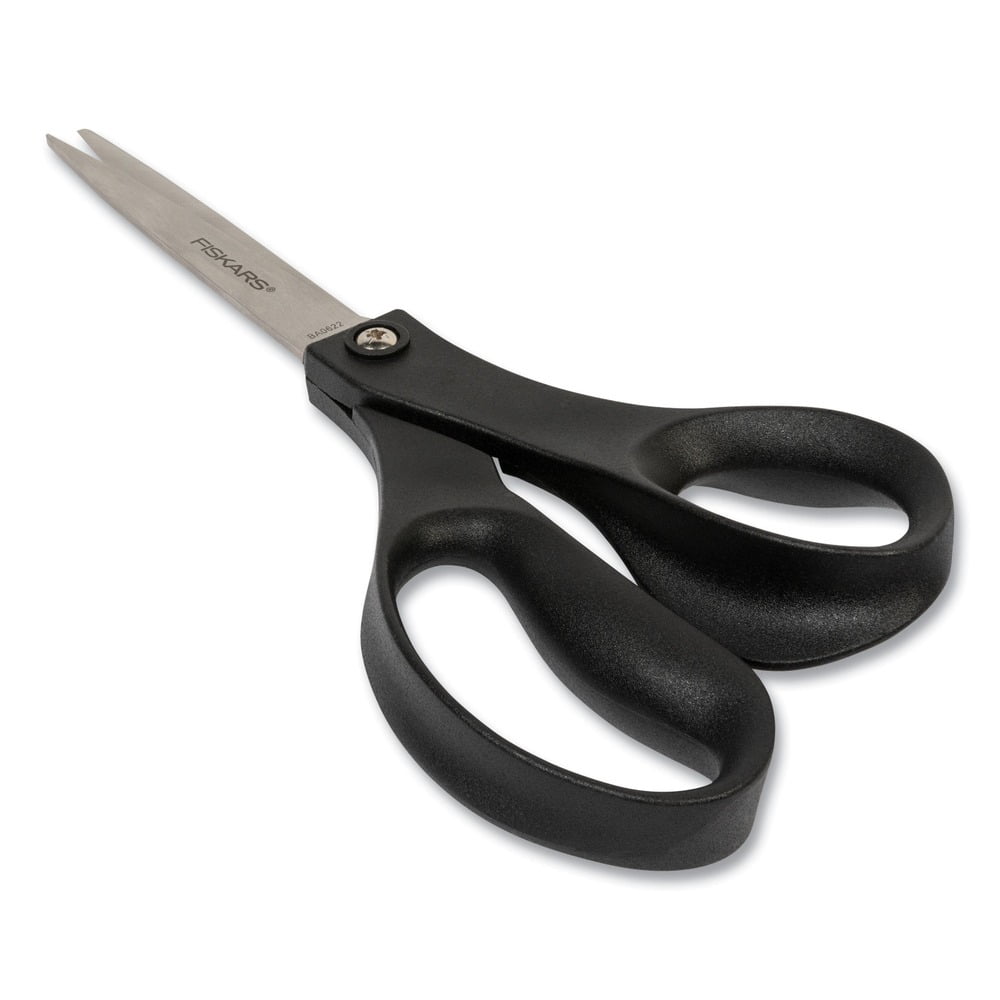 Fiskars 1067259 10 in. Long Straight Handle Scissors - Black