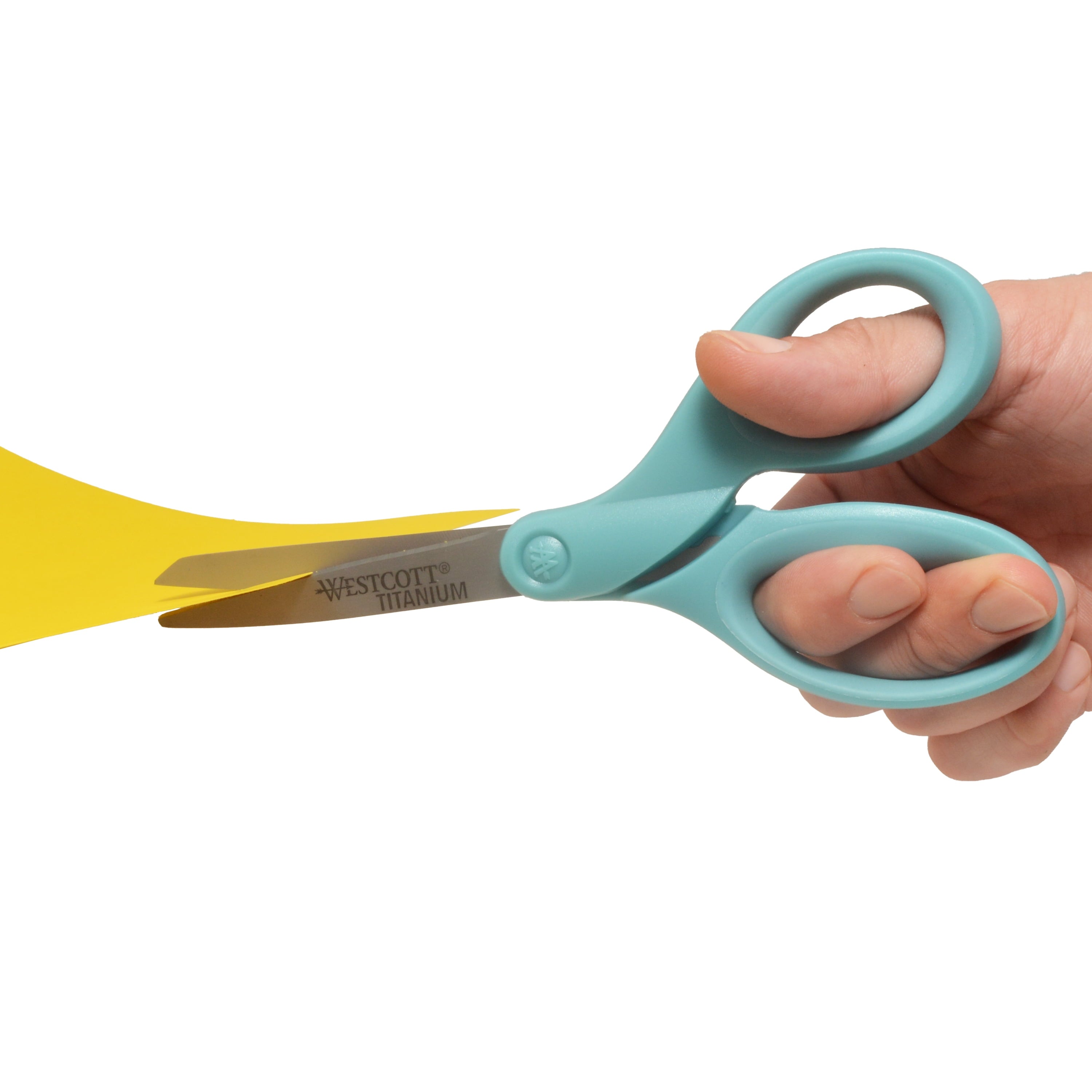 Westcott 8" Titanium Bonded Hard Handle Scissors, Assorted Colors, 3pk (00512)