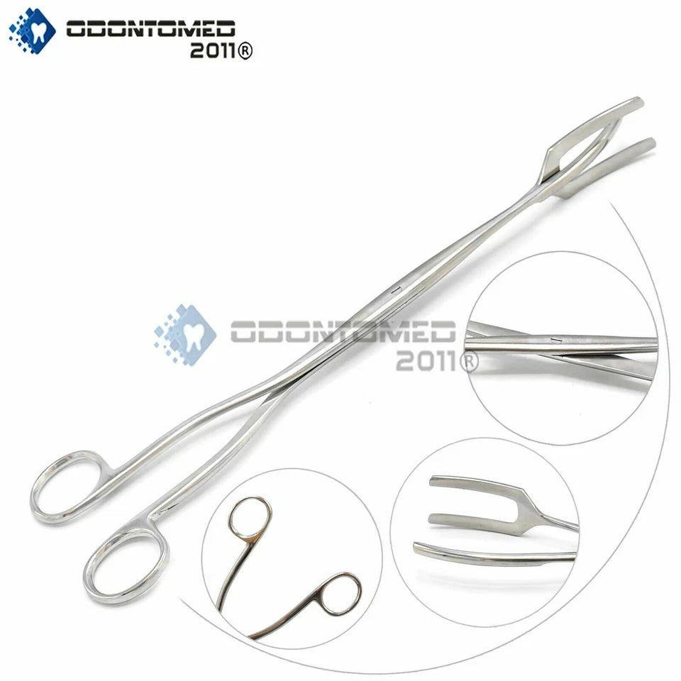 Odm Sterilizing 3 Prong Utility Forceps 8"