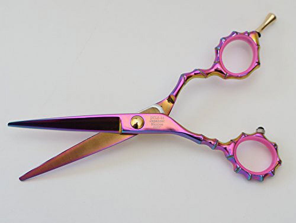 DreamCut Left Handed Professional Razor Scissors Titanium Coated 6