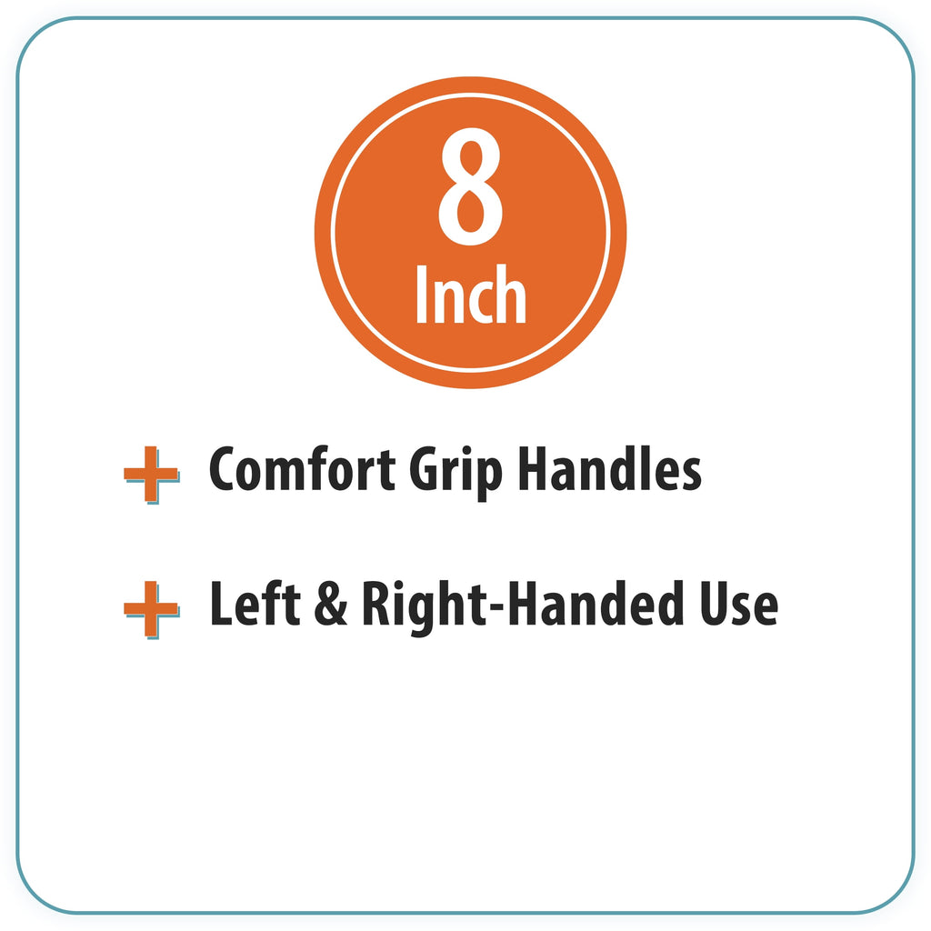 Pen+Gear 8-inch All-Purpose Stainless-Steel Scissors, Pointed, School Supplies, Black