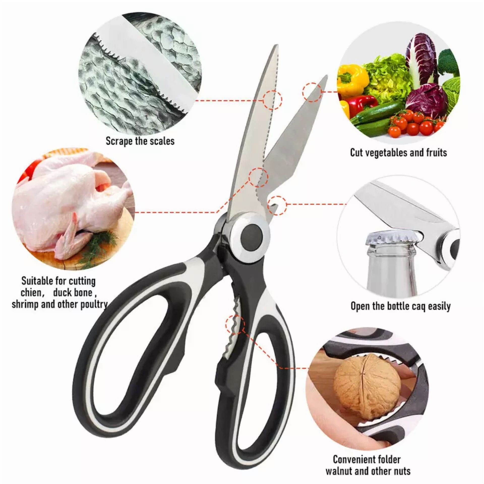Kitchen Scissors Heavy Duty Stainless Steel Multipurpose Ultra Sharp Shears