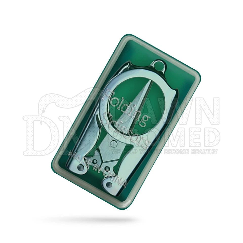 2 Pcs Portable Small Folding Travel & Pocket Scissors Foldable Sewing German G