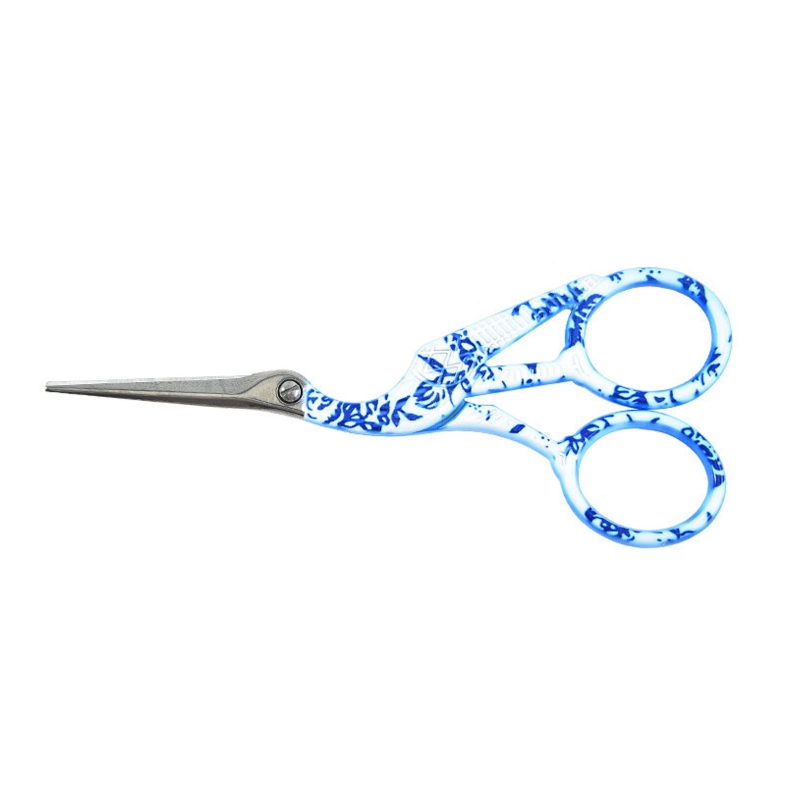 Small Scissors 4.5inch Vintage Stainless Steel Sewing Scissors Curved Embroidery Scissors Classic Crane Stork Shape Point for Handcraft Craft Art Work DIY Tool Items