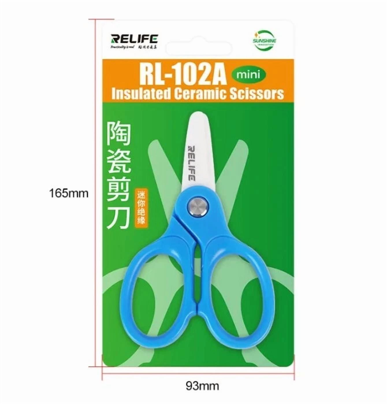Relife Rl-102A Mini Insulated Ceramic Scissors For Mobile Phone Maintenance