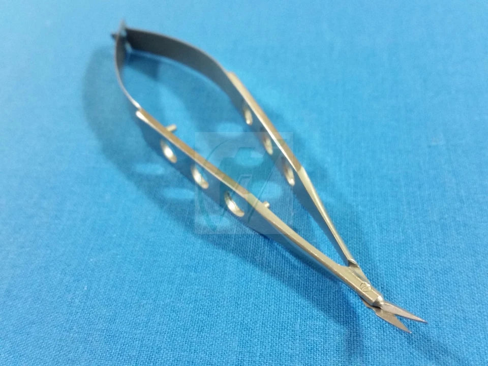 Premium Grade Pacivated Mcpherson Vannas Micro Scissors Angled Forward Blade 4"