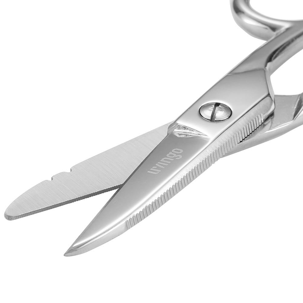 LIVINGO 5 1/5 in Electrician Scissors, Stainless Steel Heavy Duty Wire Cable Shears