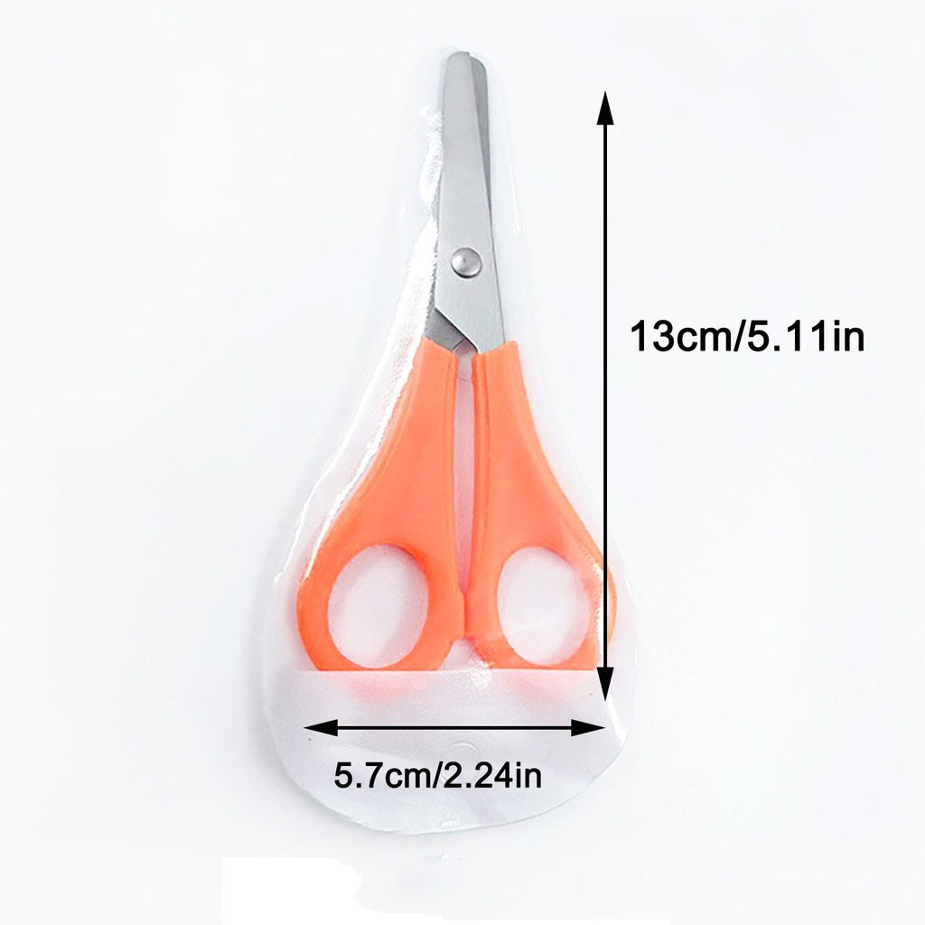 yulier Scissors 5" Student Ruler Scissors, Craft Scissors Small Scissors Blunt Tip Scissor for Office Home