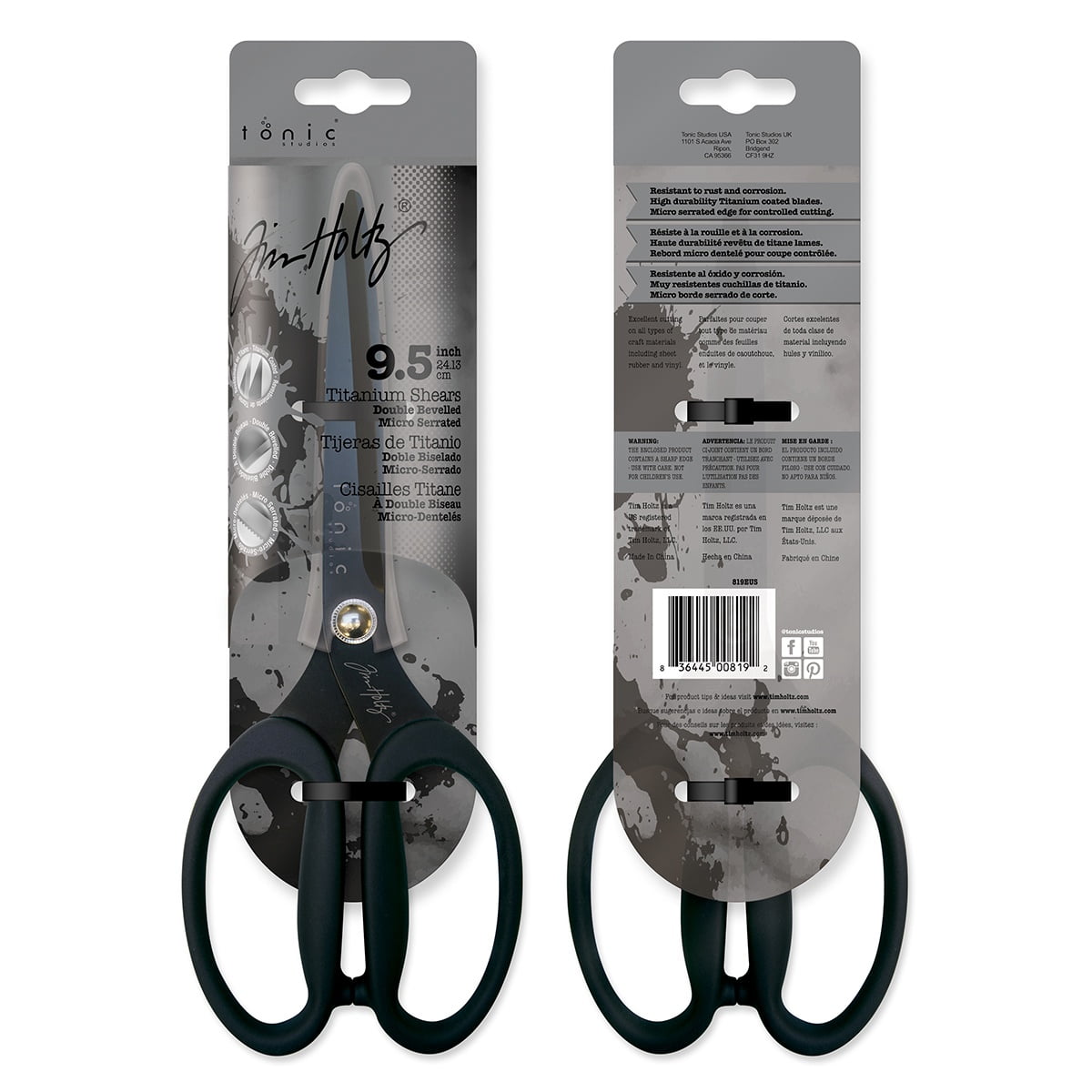 Tim Holtz 9.5" Kushgrip Titanium Shears