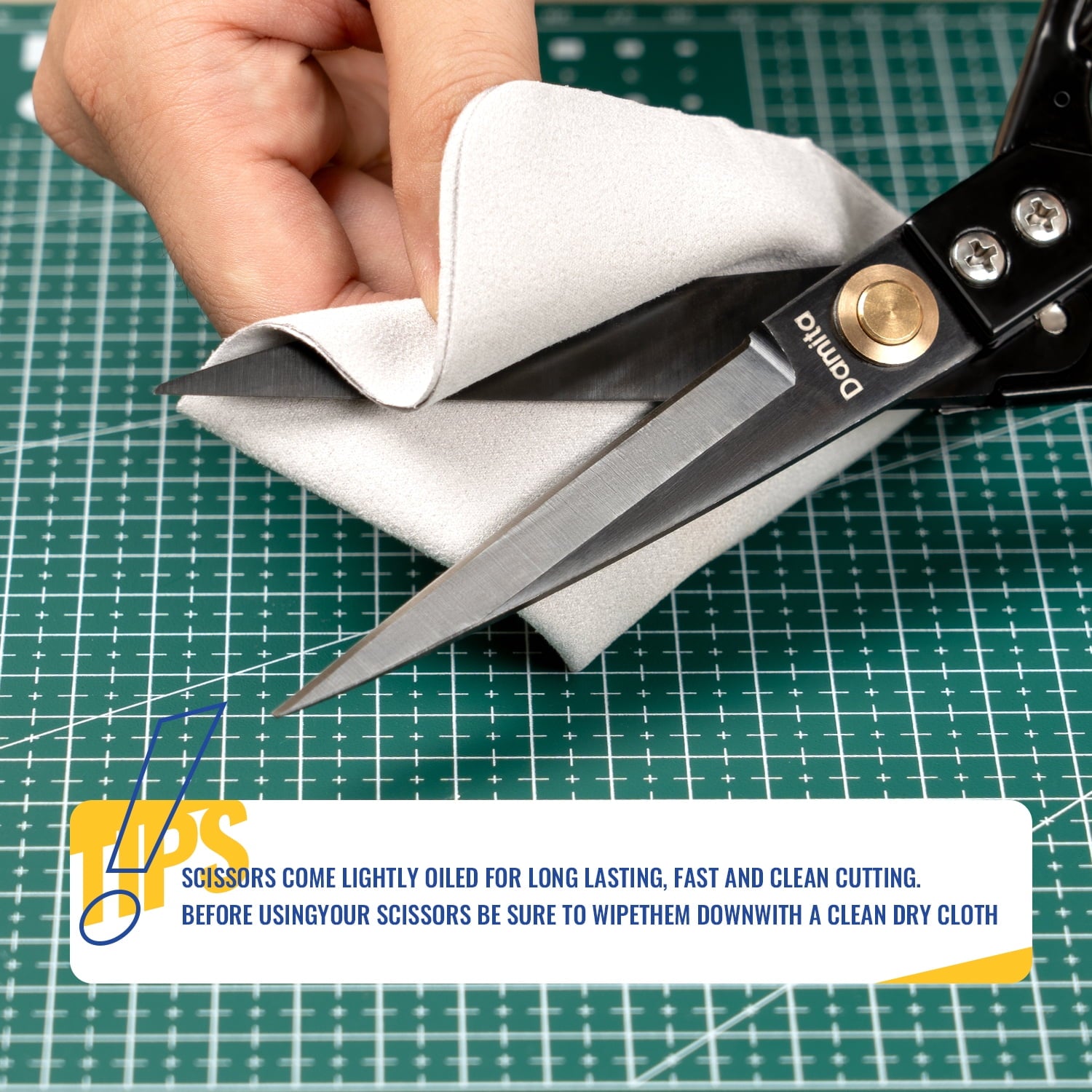 Damita Fabric scissors,9" Heavy Duty Sewing Scissors,Sharp Fabric Cutting Shears,Multi-purpose for Sewing,Embroidery,and Crafting