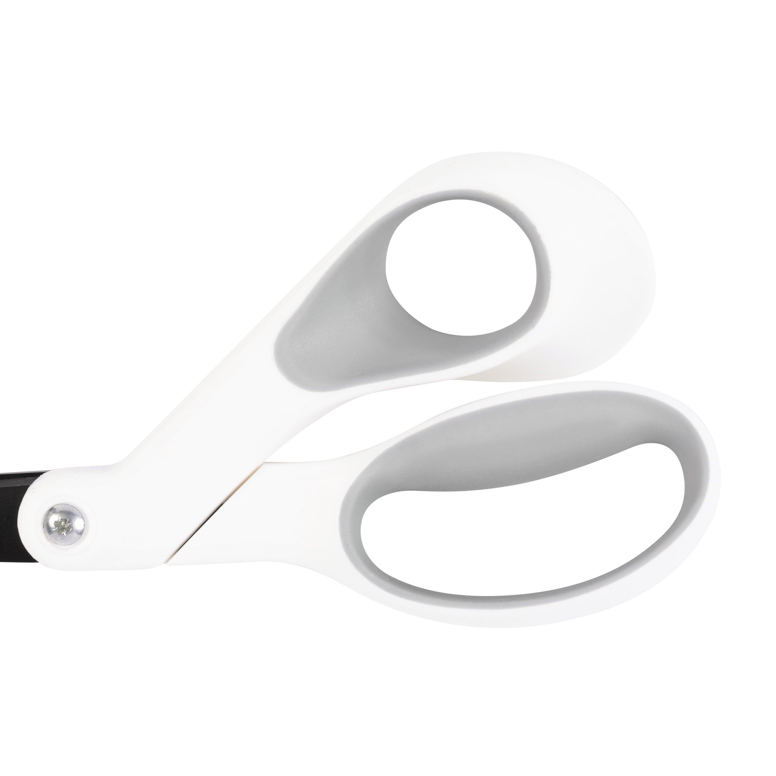 Fiskars 8" Non-Stick Titanium Scissors with Softgrip, Orange & Grey