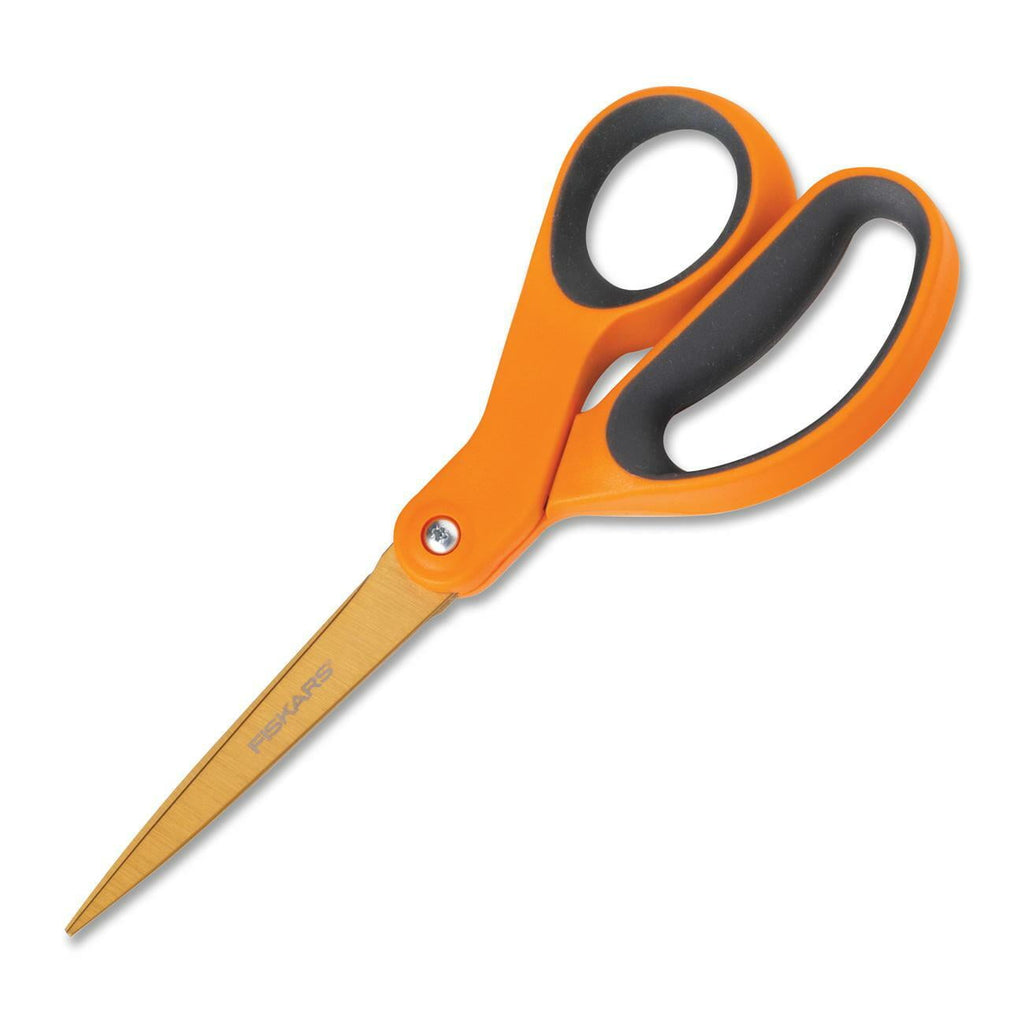 Fiskars Premier Softgrip Titanium Straight Scissors, 8 in