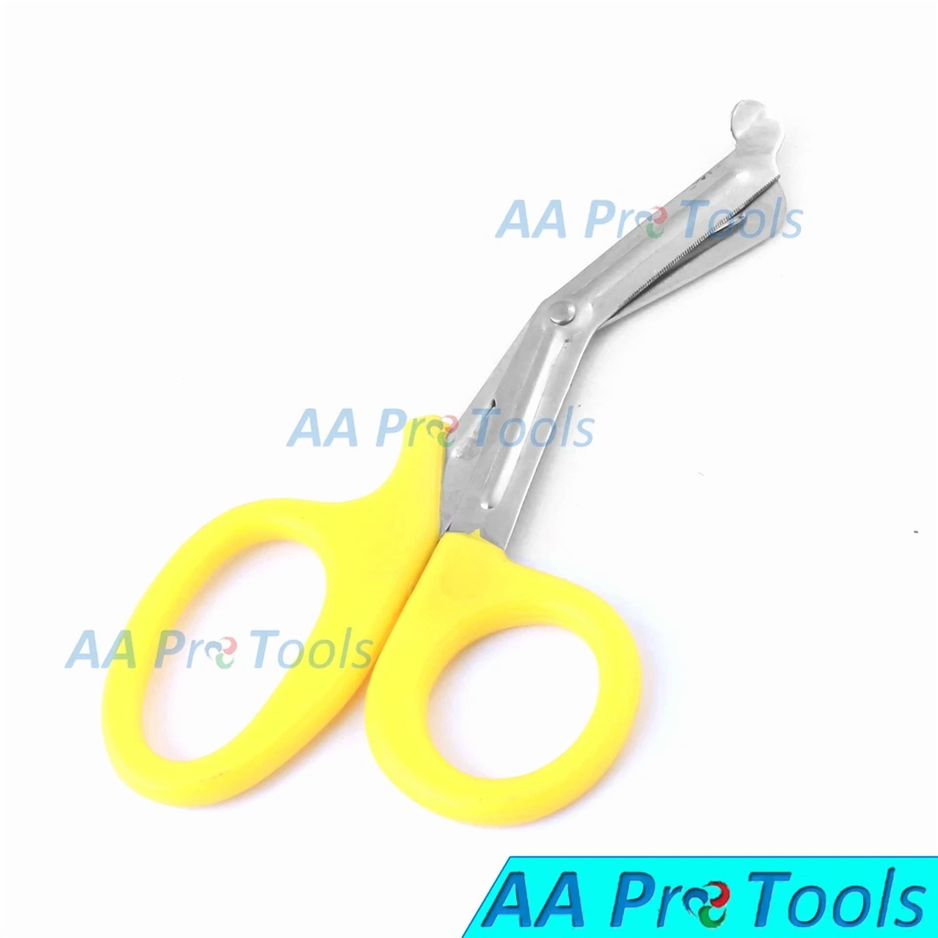 Yellow Utility Scissors 5.5" Multi-Purpose Diy Ems Emt Universal Shears Tools