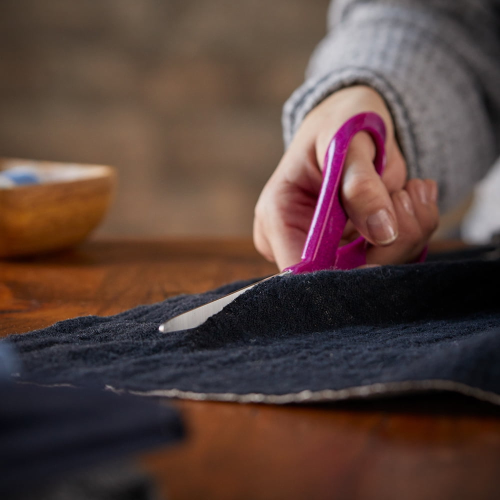 Fiskars 8" Glitter Bent Sewing Scissors, Sparkle, Color May Vary