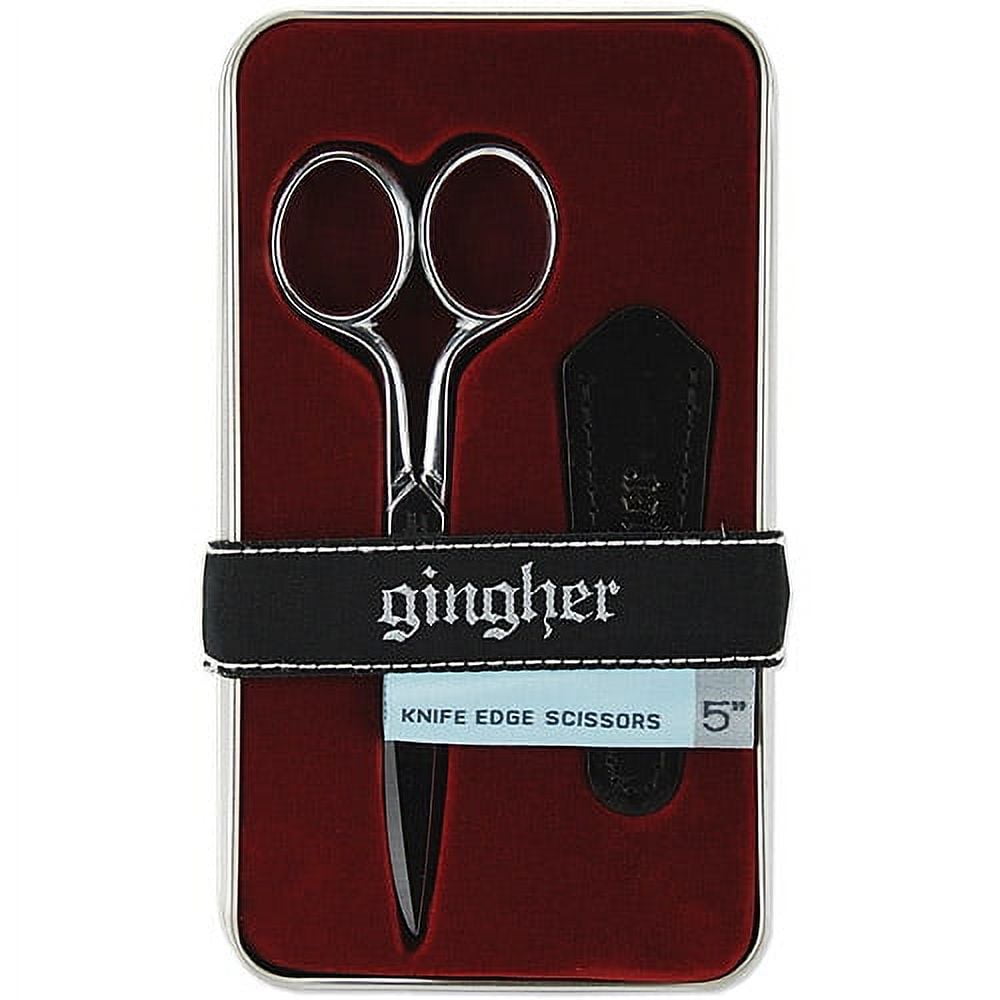 Gingher 5" Knife Edge Sewing Scissors, Silver