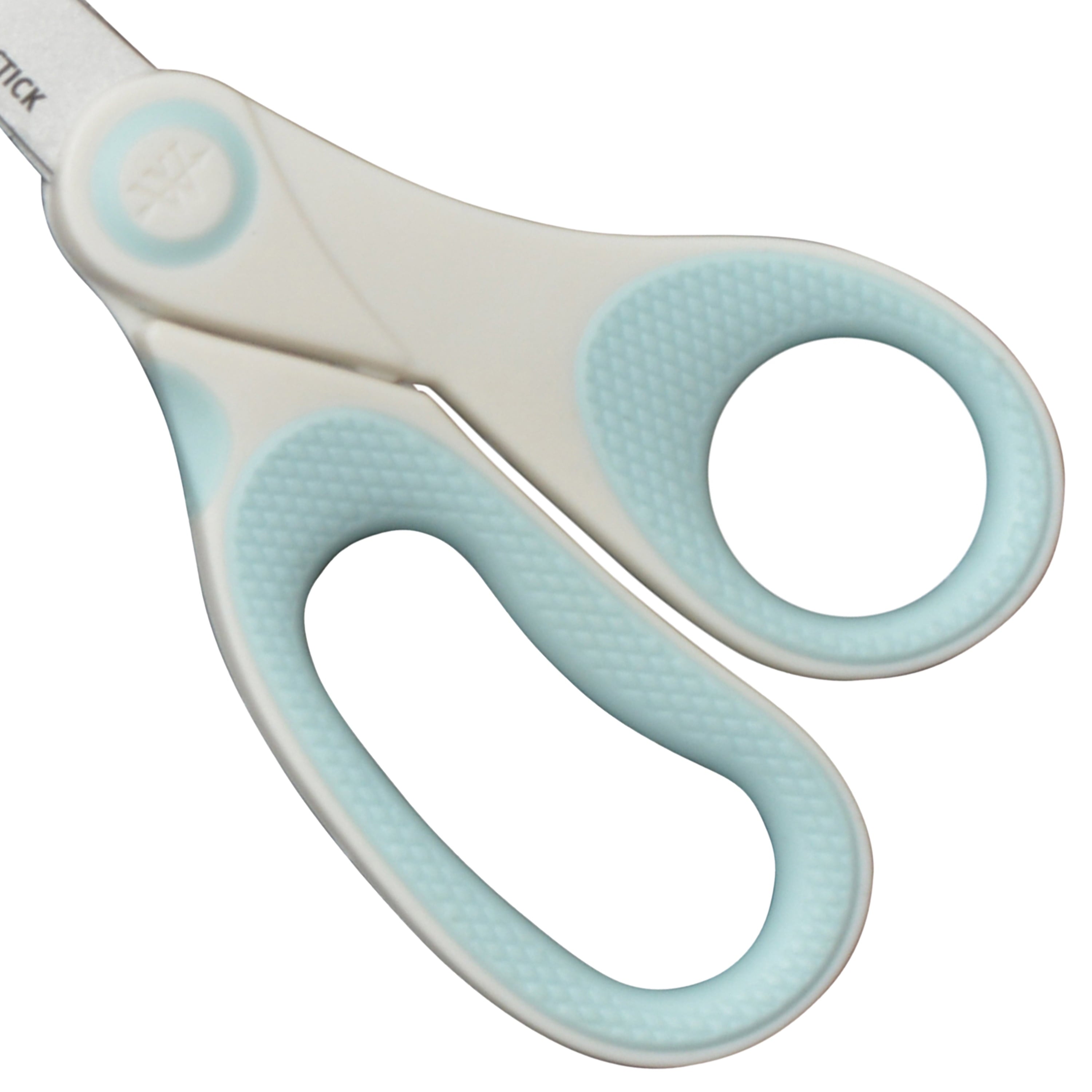 Westcott Carbo Titanium, Non-Stick Scissors, 8", for Craft, White/Blue, 1-Count