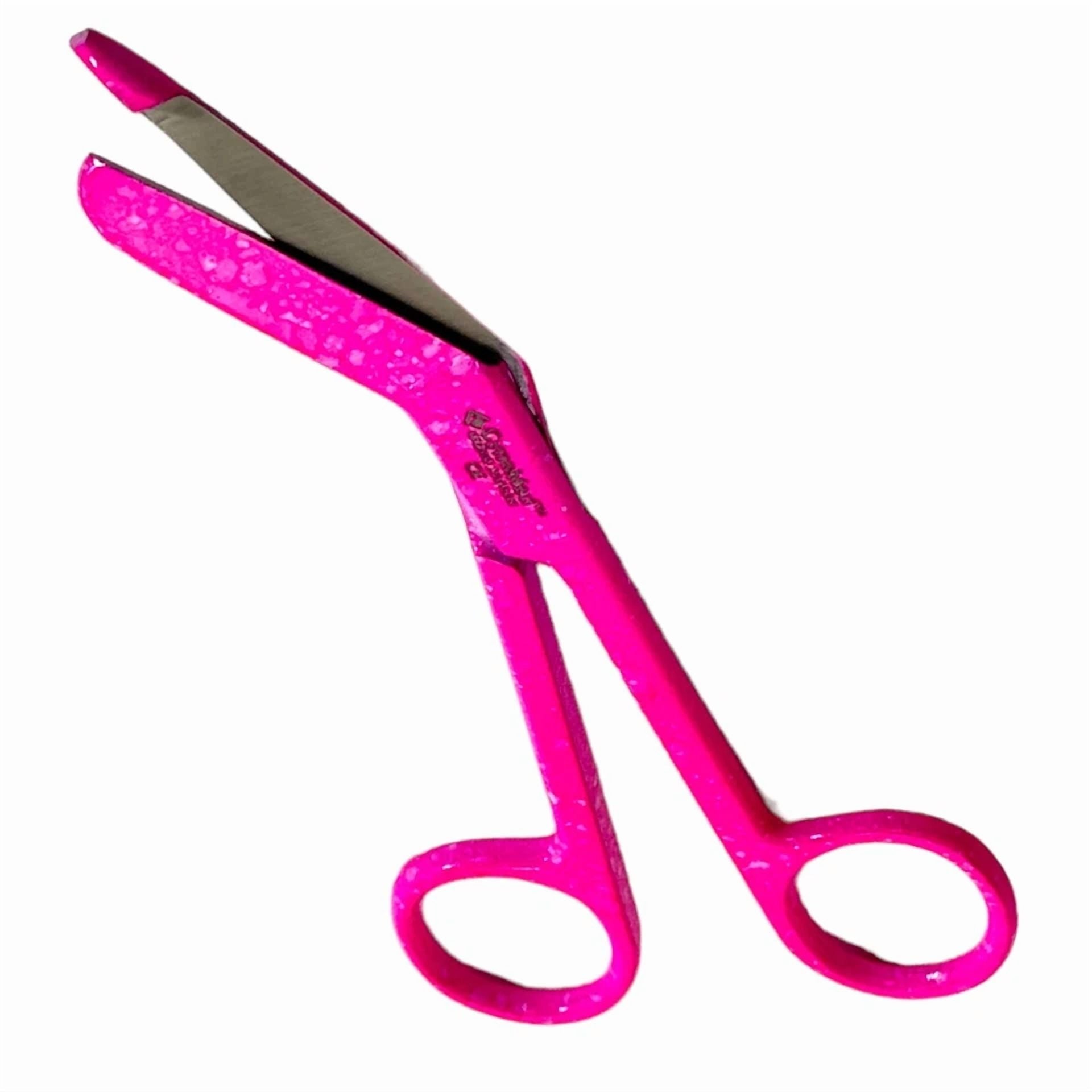 Fyna -2 Pack Lister Bandage Scissors 5.5" Angled Blades Pink - Gauze And Bandage Cut