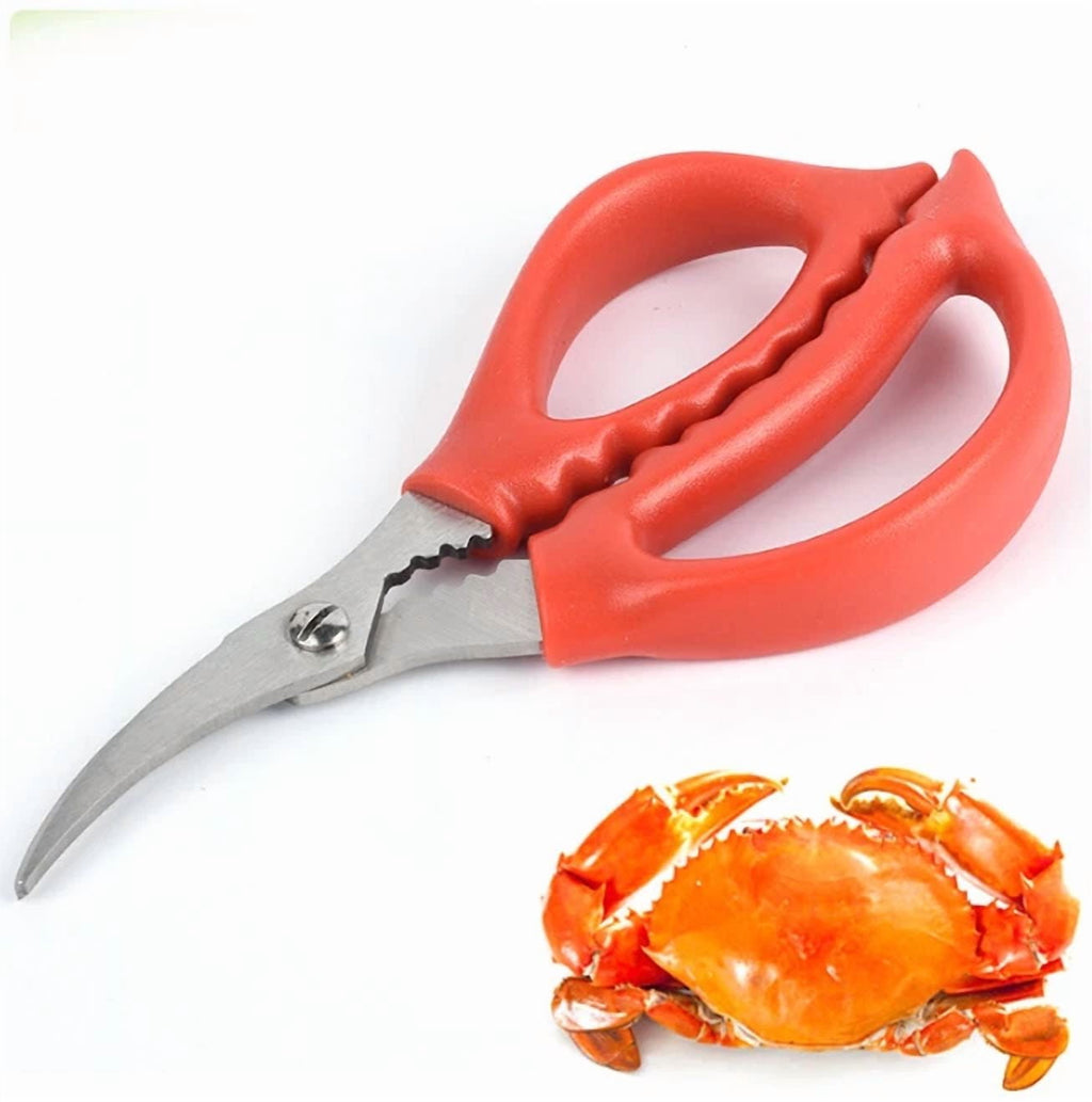 New Lobster Fish Shrimp Crab Seafood Scissors Shears Snip Shells Kitchen Tool