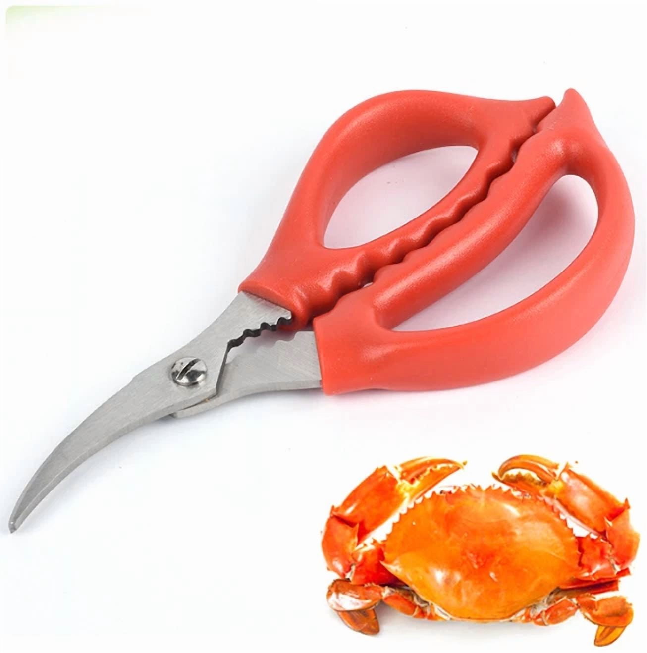 New Lobster Fish Shrimp Crab Seafood Scissors Shears Snip Shells Kitchen Tool