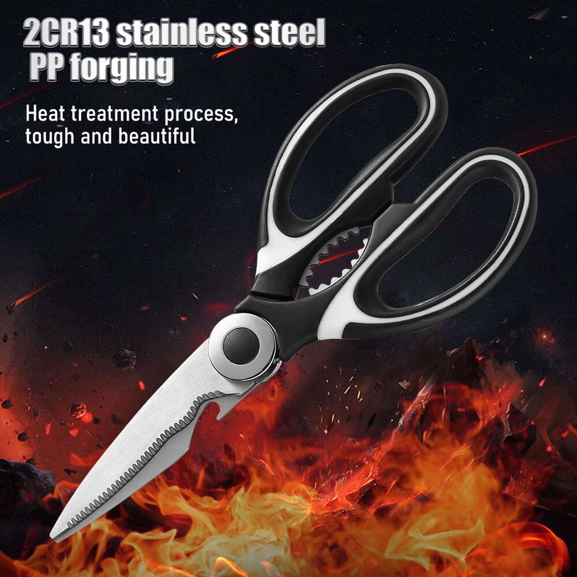 Kitchen Shears Heavy Duty Scissors Meat Fish Chicken Bone Stainless Steel Tool