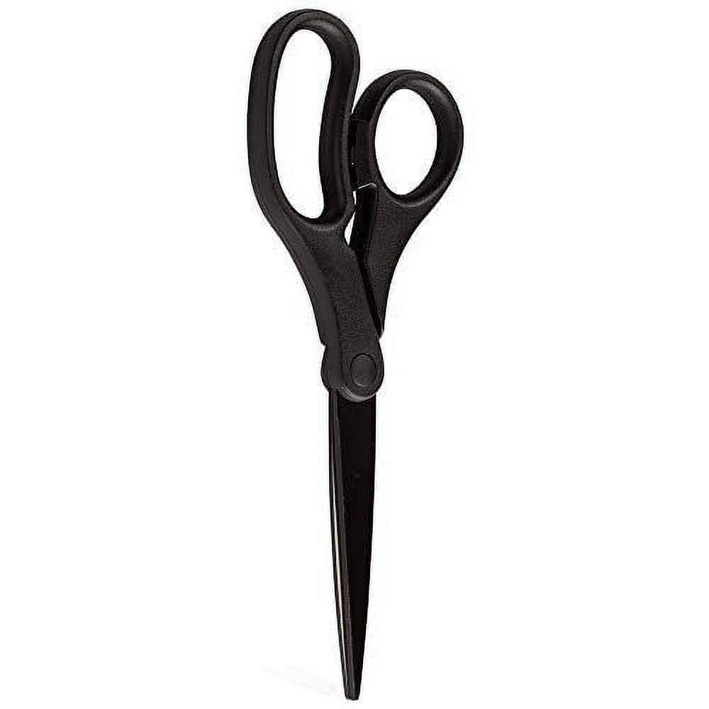 JAM Paper Multi-Purpose Precision Scissors, Black, 8 inch, 1/Pack