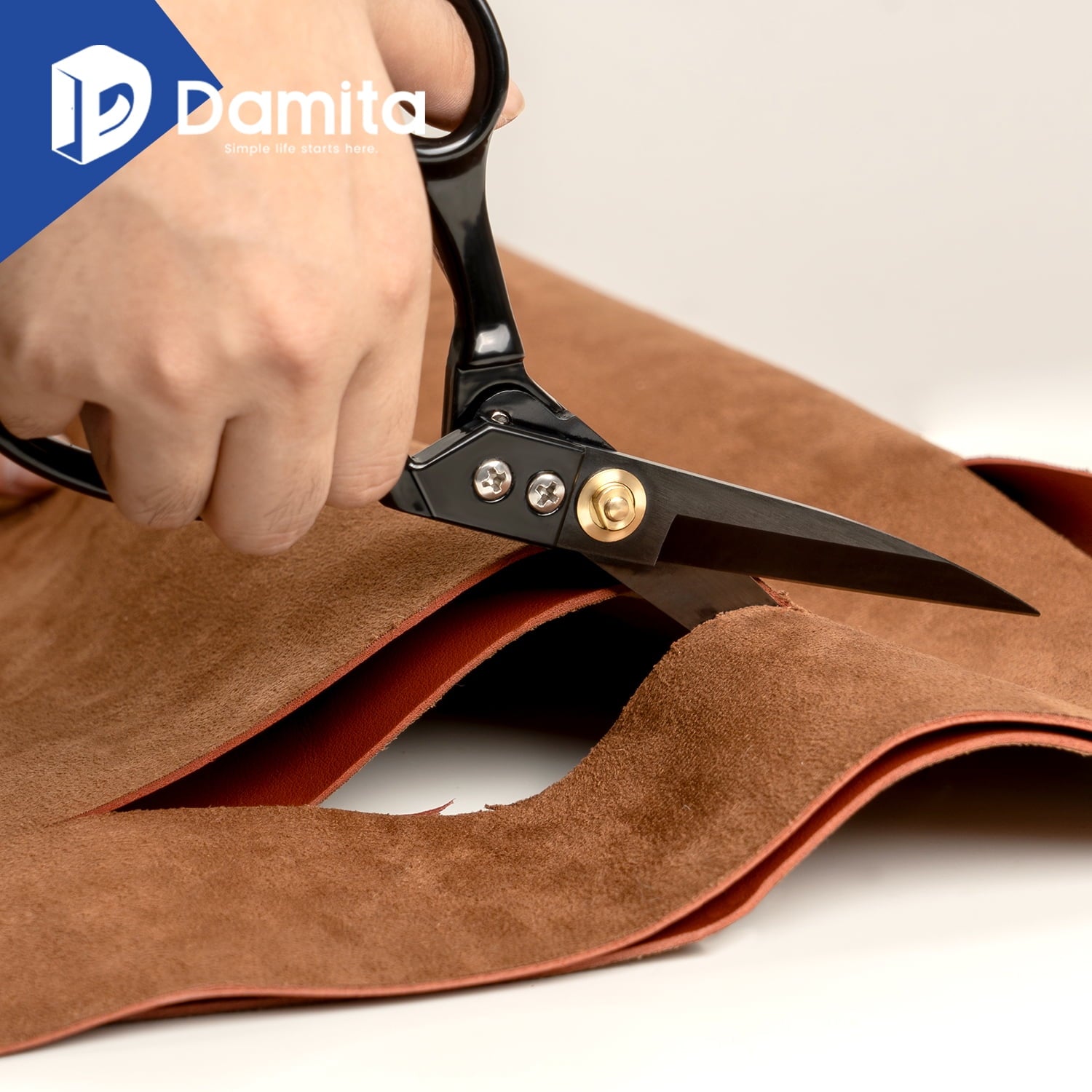 Damita Fabric scissors,9" Heavy Duty Sewing Scissors,Sharp Fabric Cutting Shears,Multi-purpose for Sewing,Embroidery,and Crafting