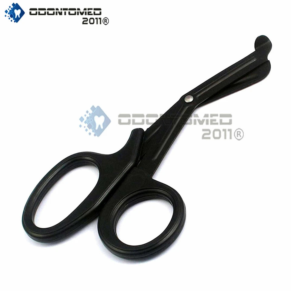 Black Tactical Fluoride Coated Trauma Shears Utility Bandage Scissors Shears 5.5