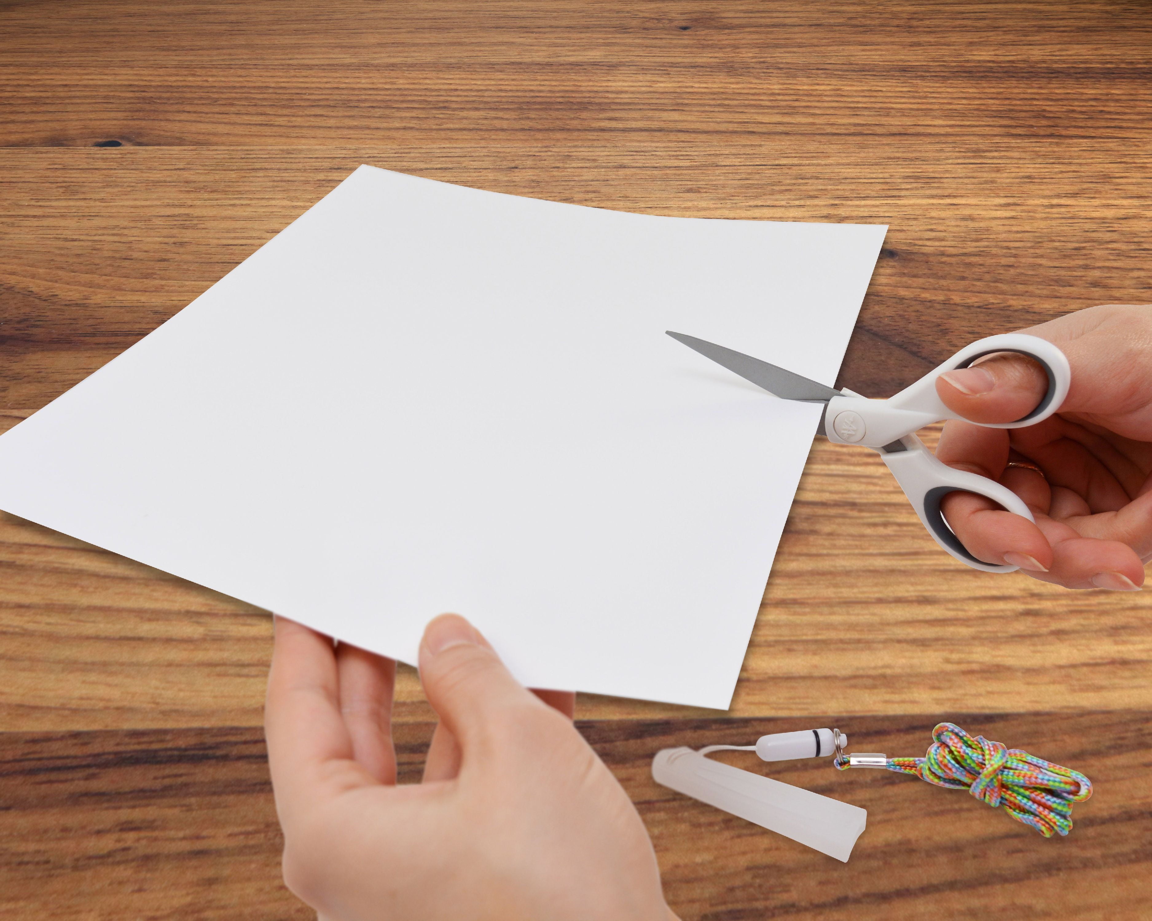 Westcott Titanium Bonded Scissors, 8", Bent and 5", Straight, White, for Craft, 2-Pack