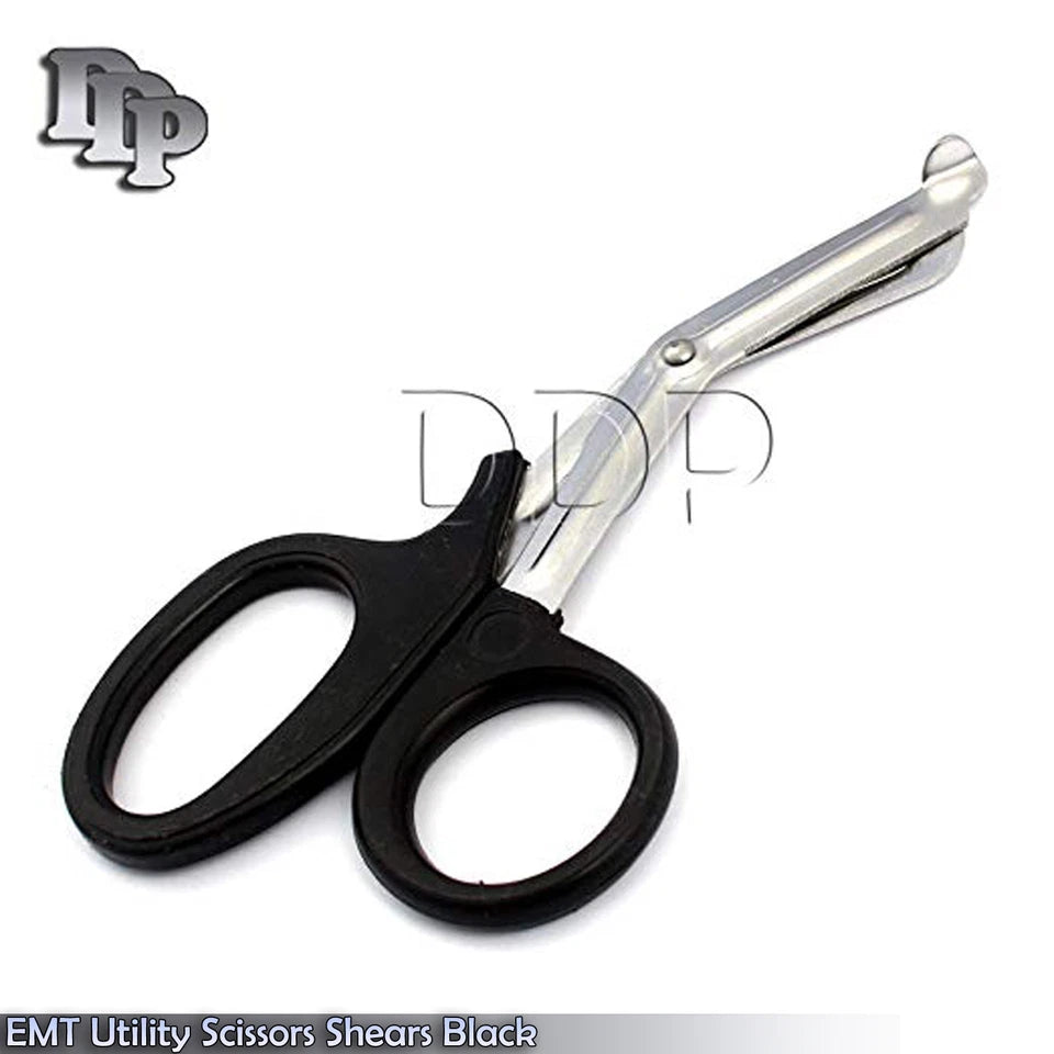 Emt Utility Scissors Shears 7.5" Black Colored