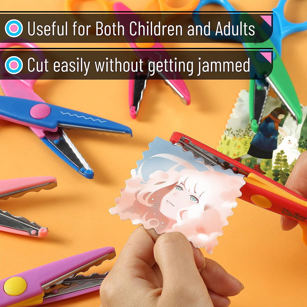 Mr. Pen- Craft Scissors Decorative Edge, 6 Pack, Zig Zag Scissors