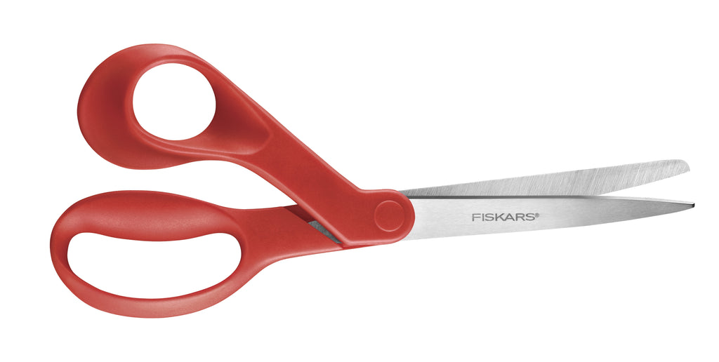 Fiskars 8" Fabric Scissors Left-handed, Red