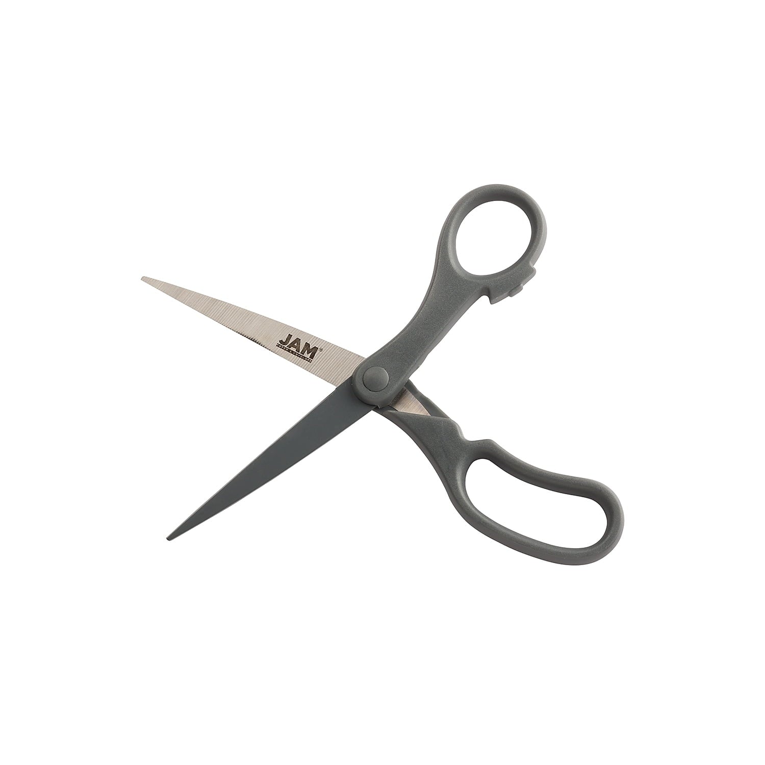 JAM Paper Multi-Purpose Precision Scissors, Grey, 8 inch, 1/Pack