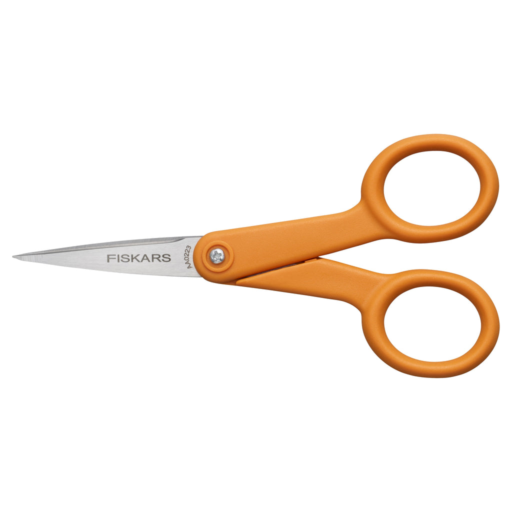 Fiskars Scissors 5" Micro-Tip Scissors, Orange