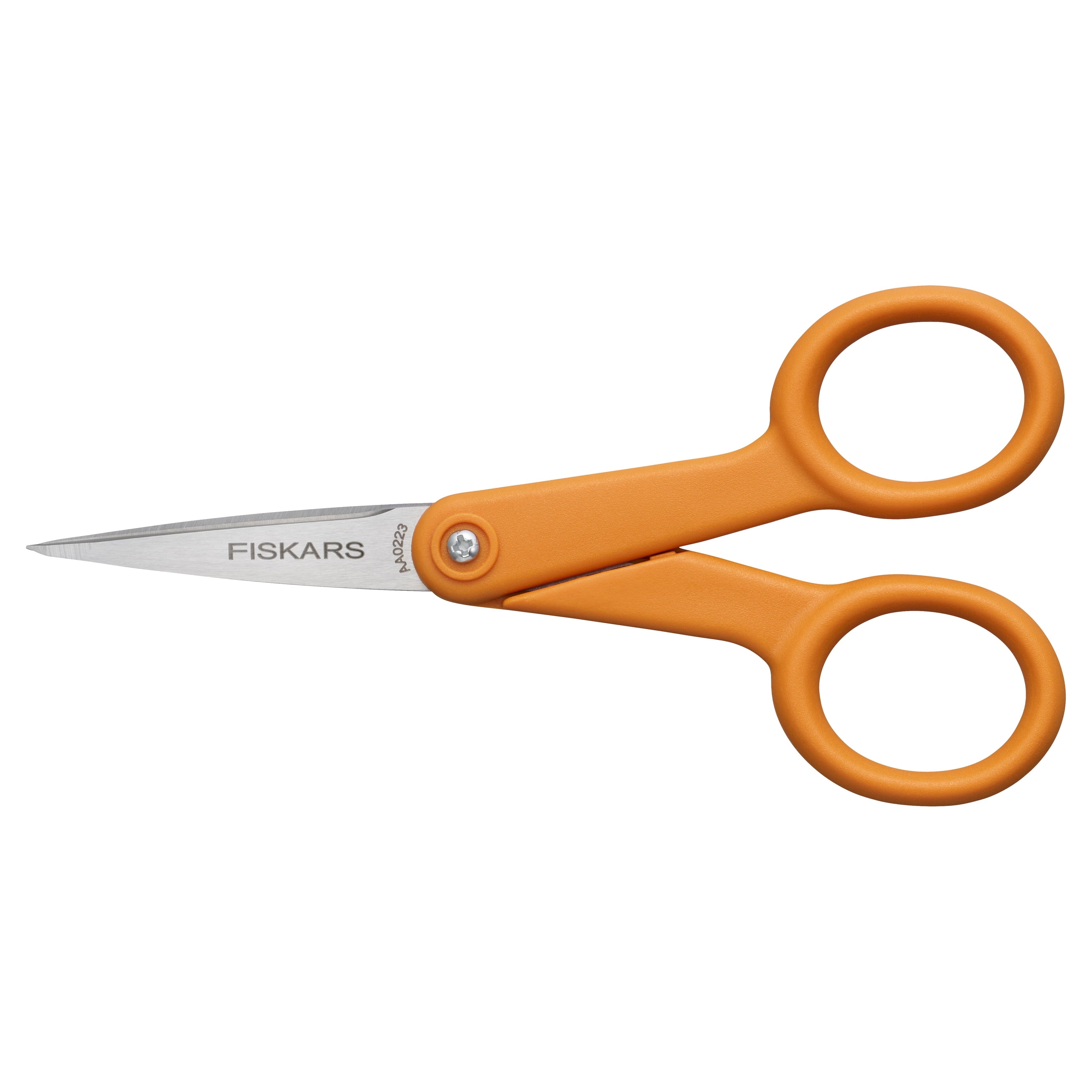 Fiskars Scissors 5" Micro-Tip Scissors, Orange