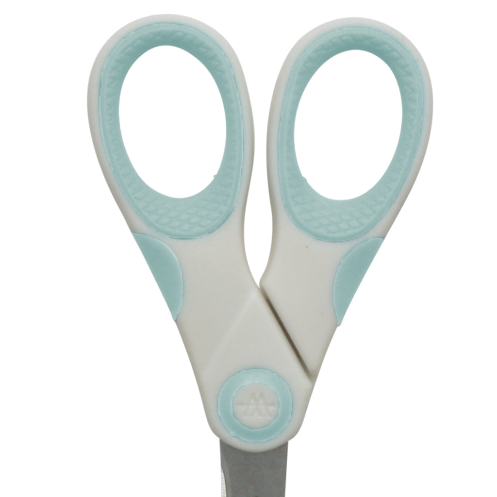 Westcott Carbo Titanium, Non-Stick Scissors, 5", for Craft, White/Blue, 1-Count
