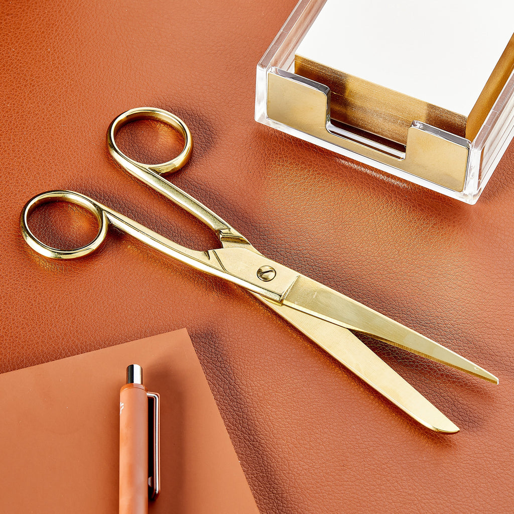 Pen+Gear Gold Scissors, 8", 100% Steel, High Quality,  Perfect for School and Offic and Home