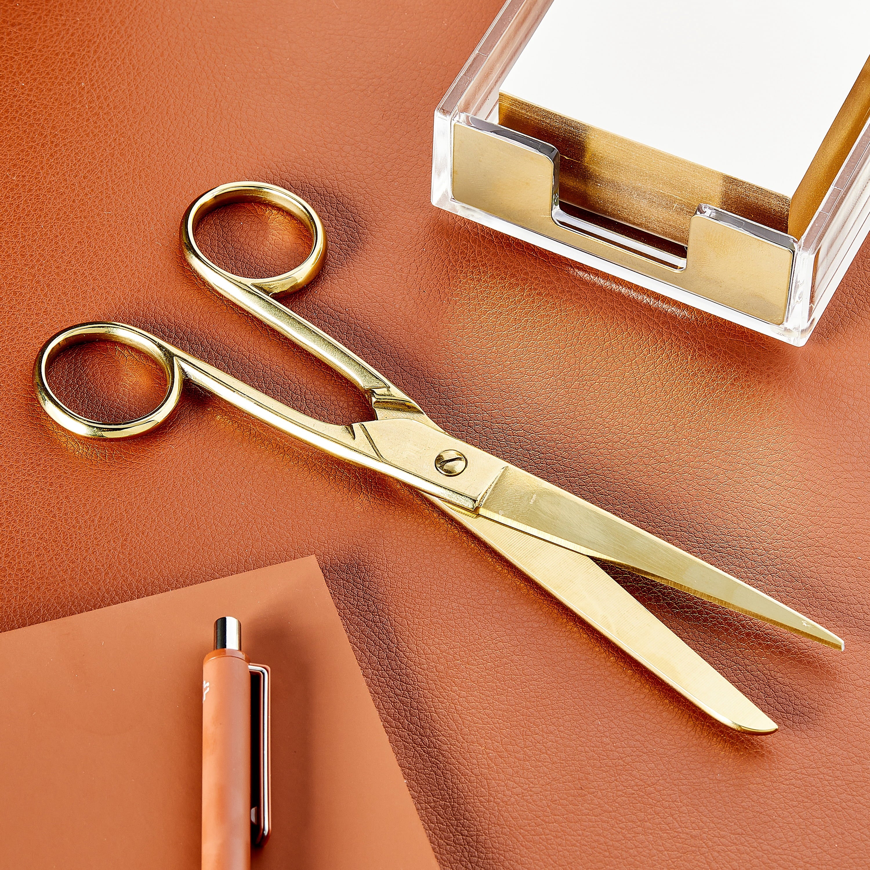 Pen+Gear Gold Scissors, 8", 100% Steel, High Quality,  Perfect for School and Offic and Home