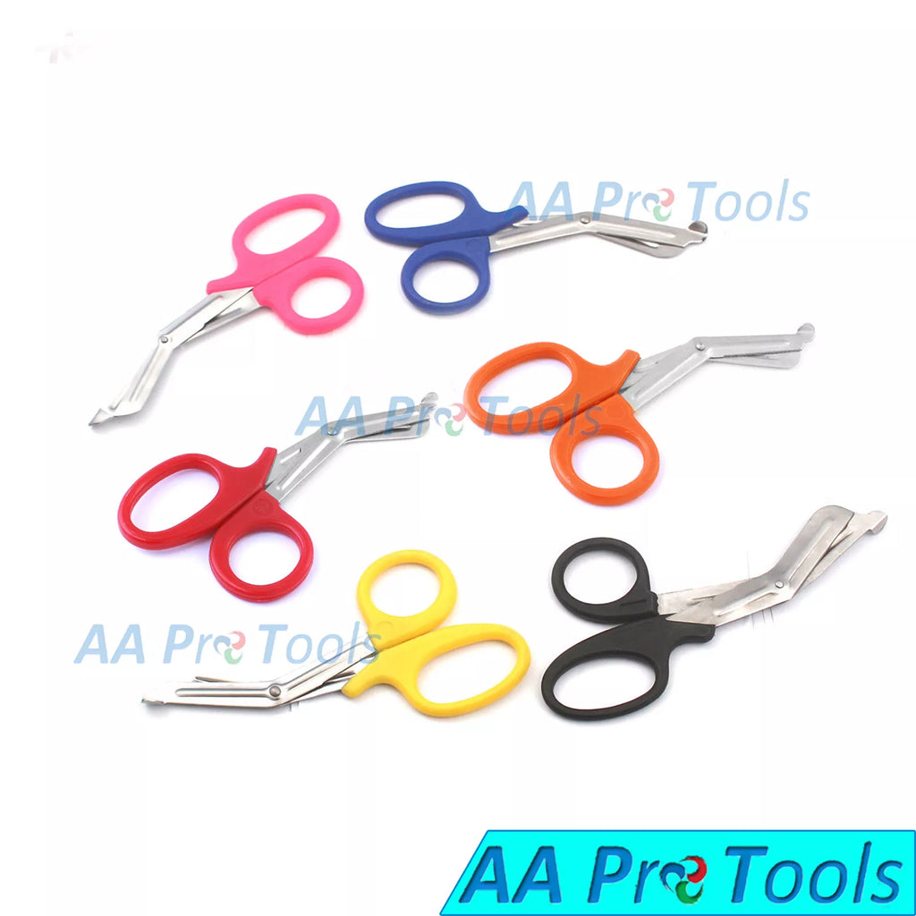 Aa Pro: Set Of 6 Utility Scissors 7.25" Multi-Purpose Emt Bandage Shears