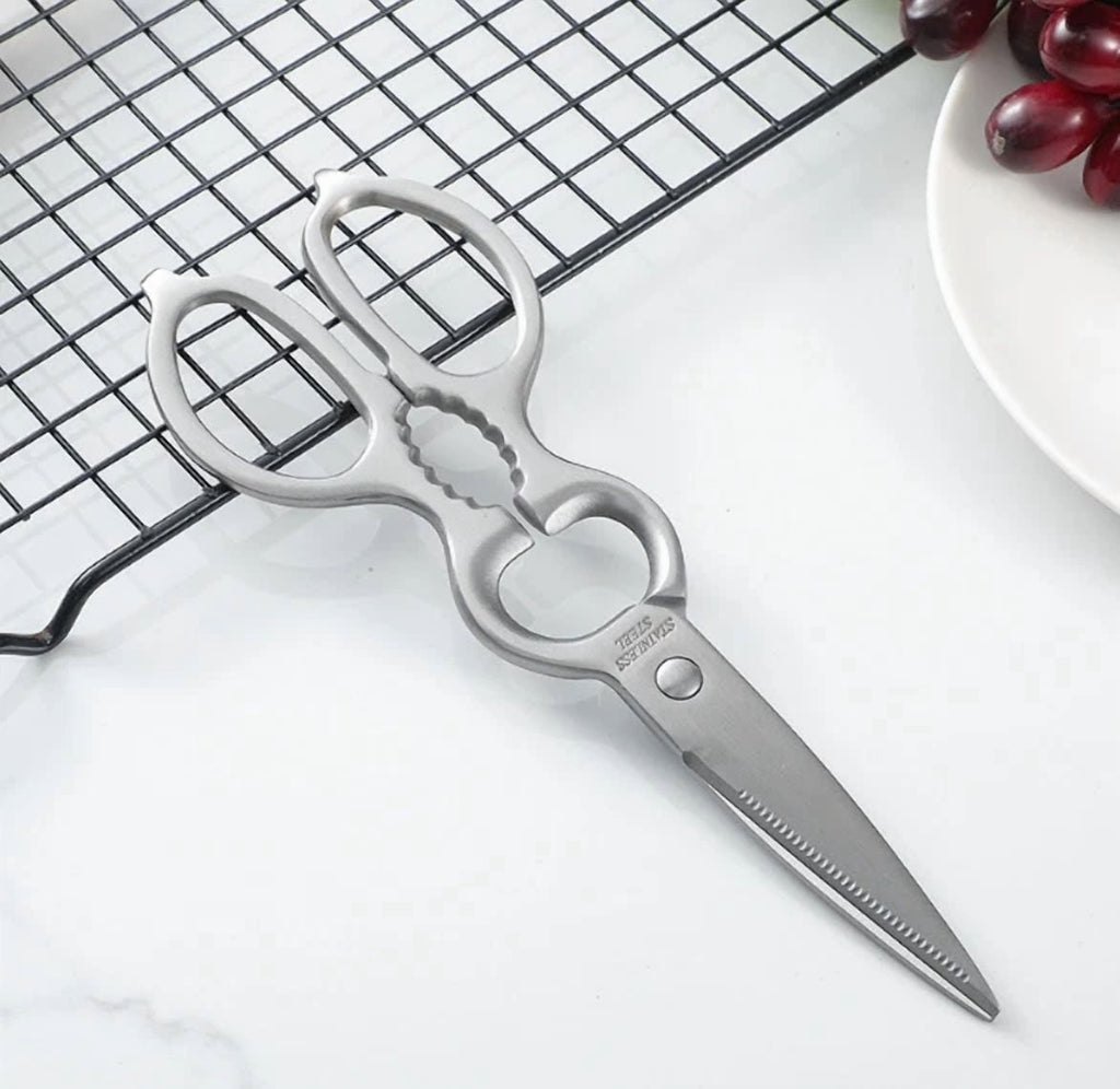 All Stainless Steel Multifunctional Gourd Shaped Scissors Kitchen Tool