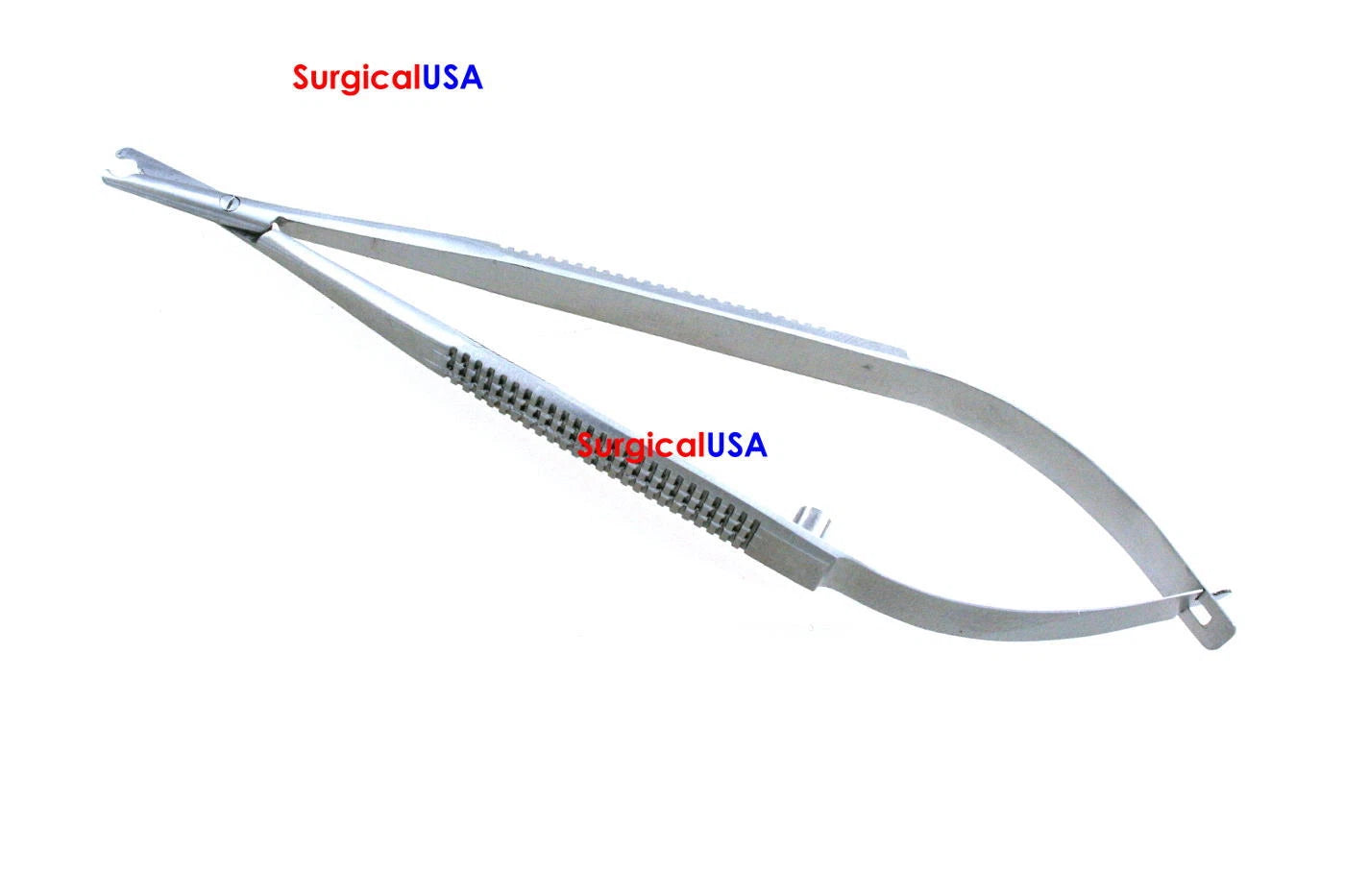 Beimer Micro Scissors 5.1" Straight Blades Flat Handle With Serrations