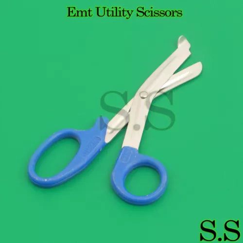 Blue Utility Scissors 5.5" & 7.25" Multi-Purpose Diy Ems Universal 2 Shears Set