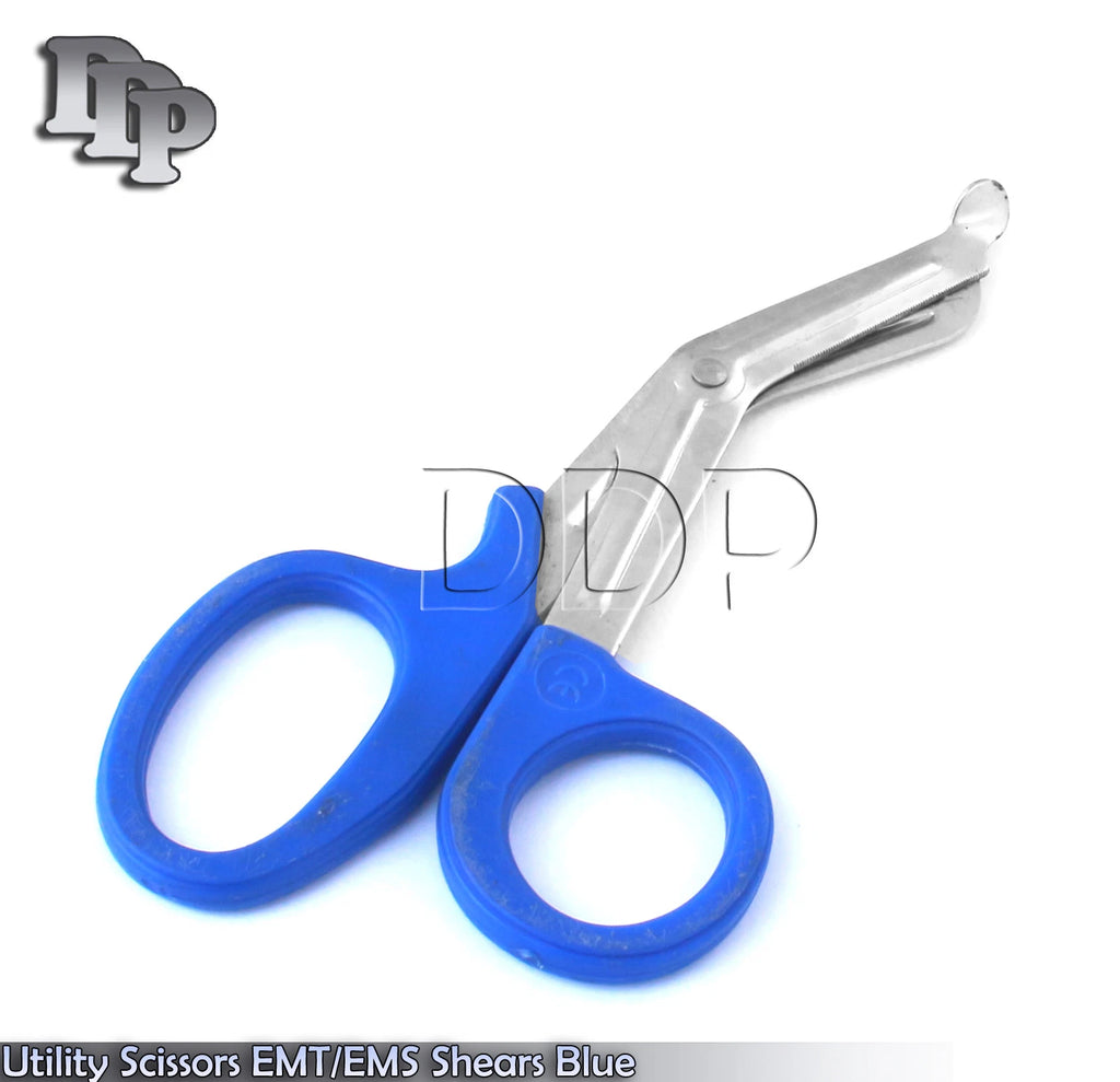 Blue Utility Scissors 7.25" Multi-Purpose Diy Ems Emt Universal Shears Tools