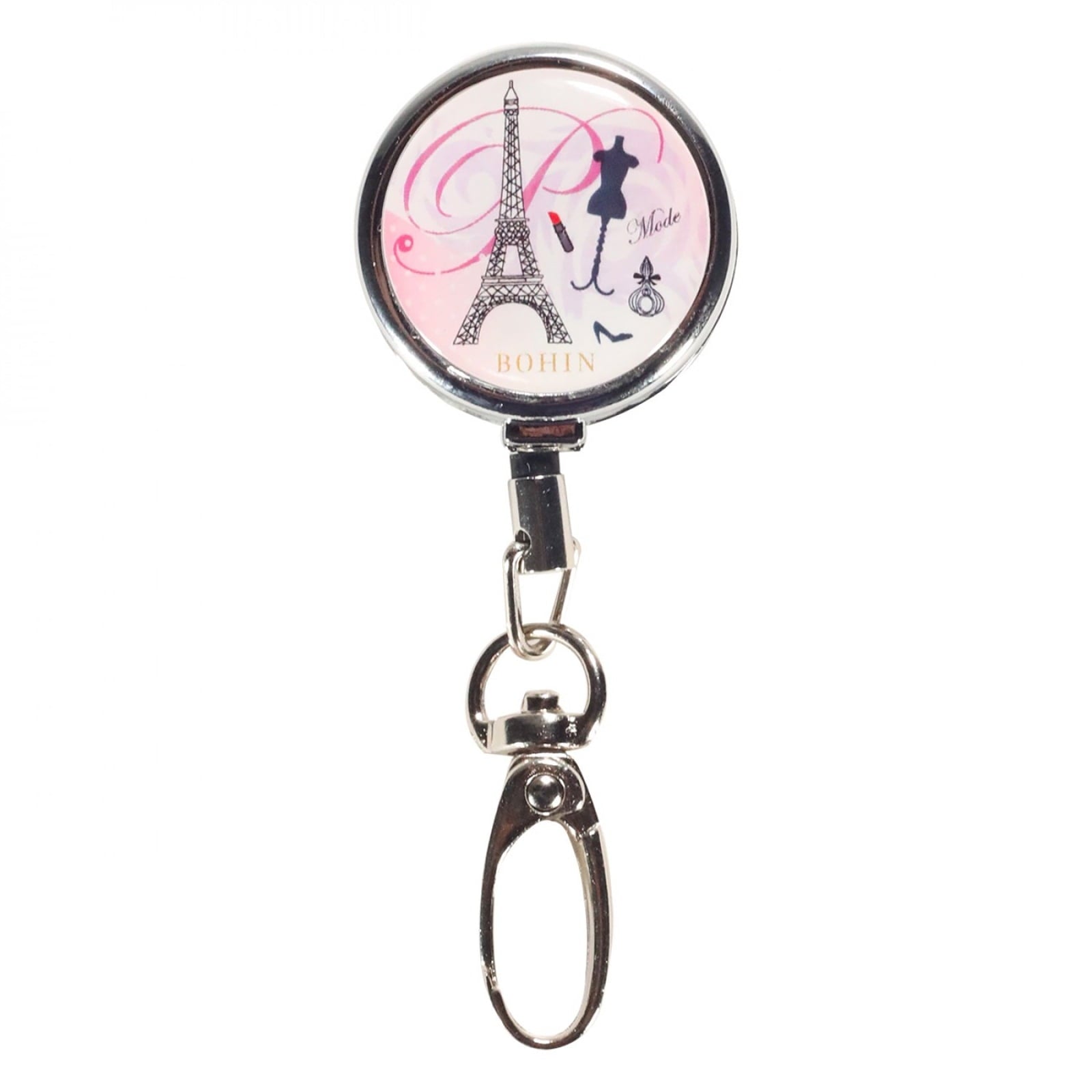 Bohin Eiffel Tower Retractable Scissors Holder Snap Hook