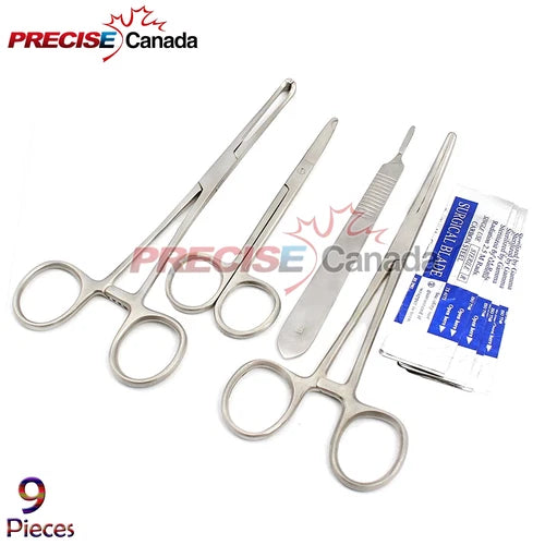 Carmalt Forceps Cvd, Allis Tissue Forcep, Stitch Scissors, Scalpel Handle, Blade