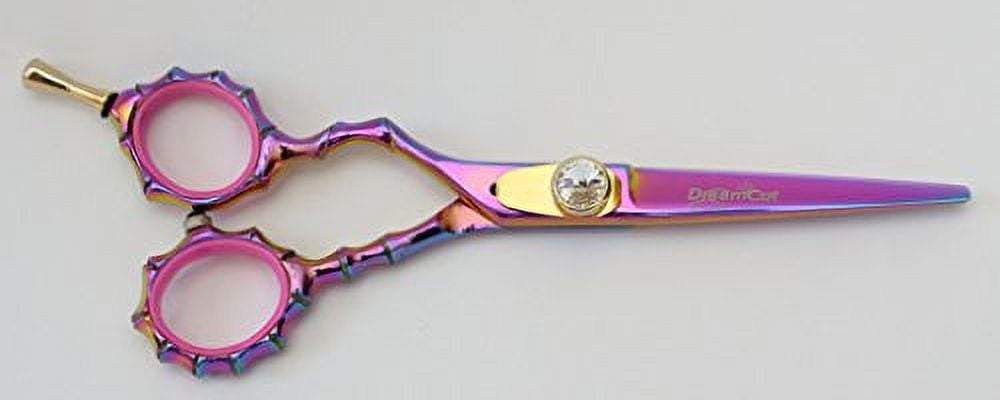 DreamCut Left Handed Professional Razor Scissors Titanium Coated 6