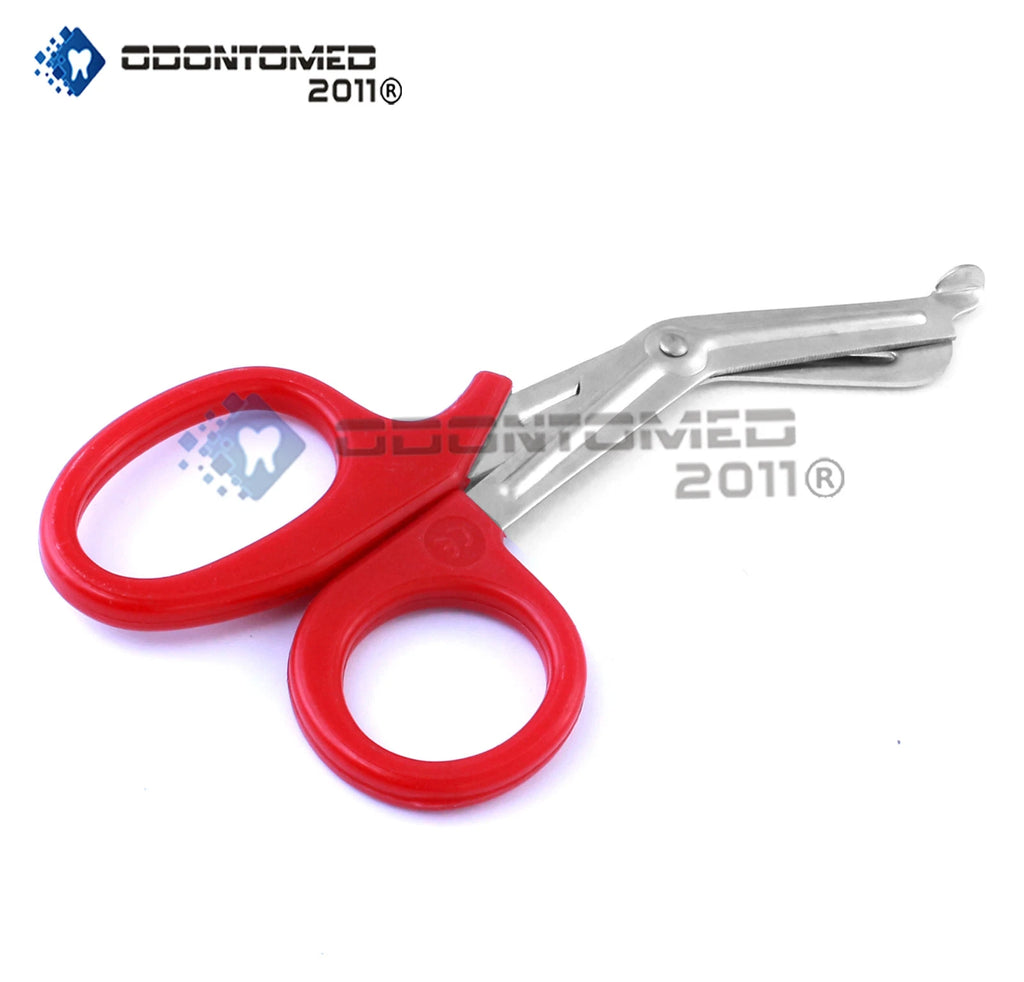 Emt Utility Scissors Shears 7.25" Red Colored