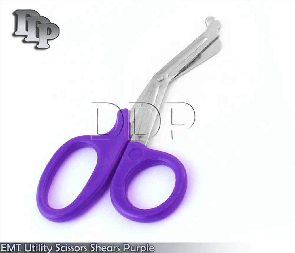 Emt Utility Scissors Shears 7.5" Purple Colored